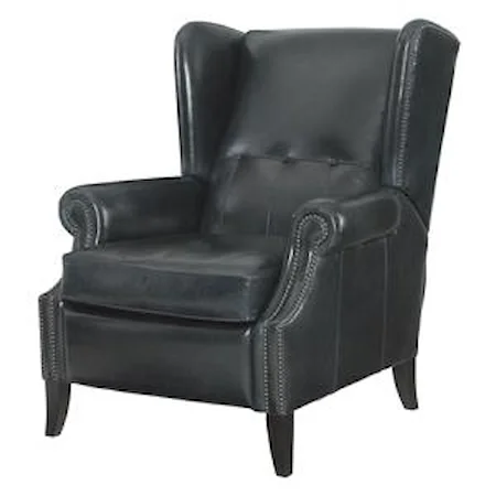 Wing Chair Recliner with Decorative Tufts